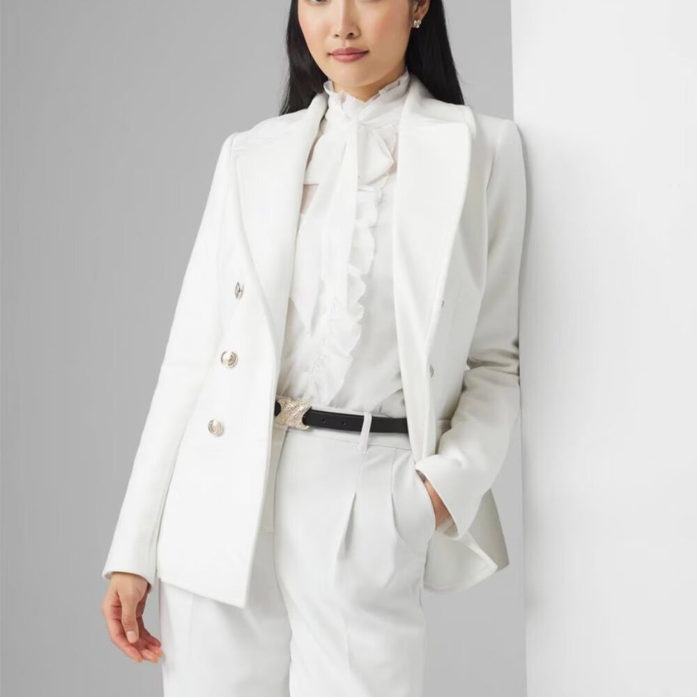 new WHITE HOUSE BLACK MARKET mid length peticoat blazer $250.00 tags xxs